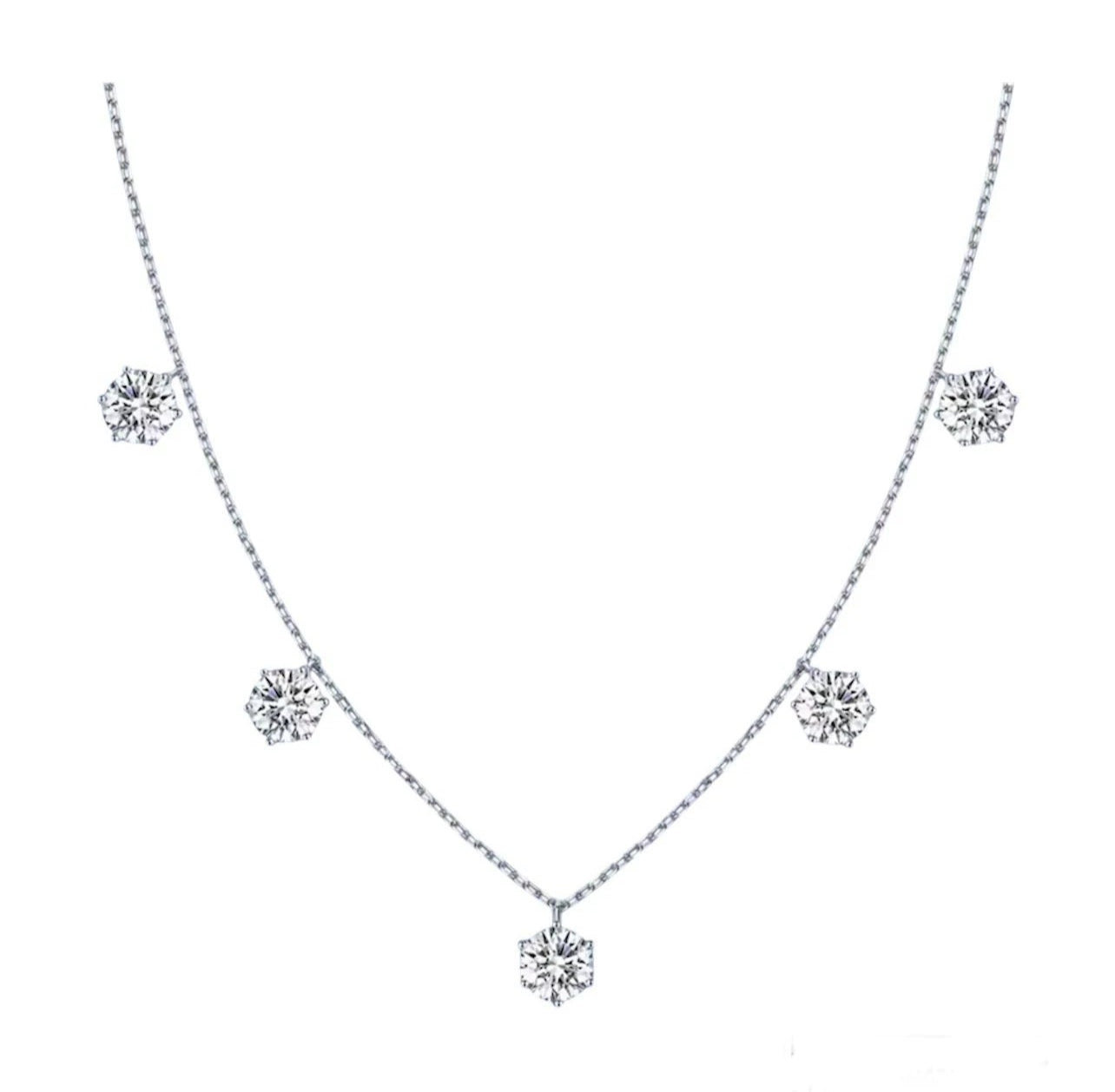 5x. 5ct Lab / Moissanite Drop