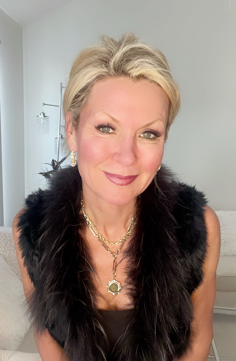 NYC Subway Token 18kt gold Plated Lariat Necklace