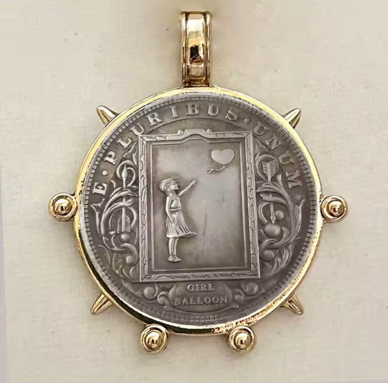 Girl with Heart Balloon coin