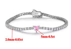 Pink heart bracelet original specifications photo