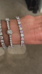 Halo Lab Diamond Moissanite Tennis Bracelet